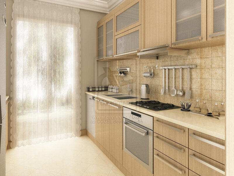 Kitchen Interior — Beige
