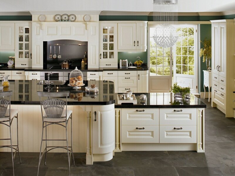 Kitchen Island with Bar Stools