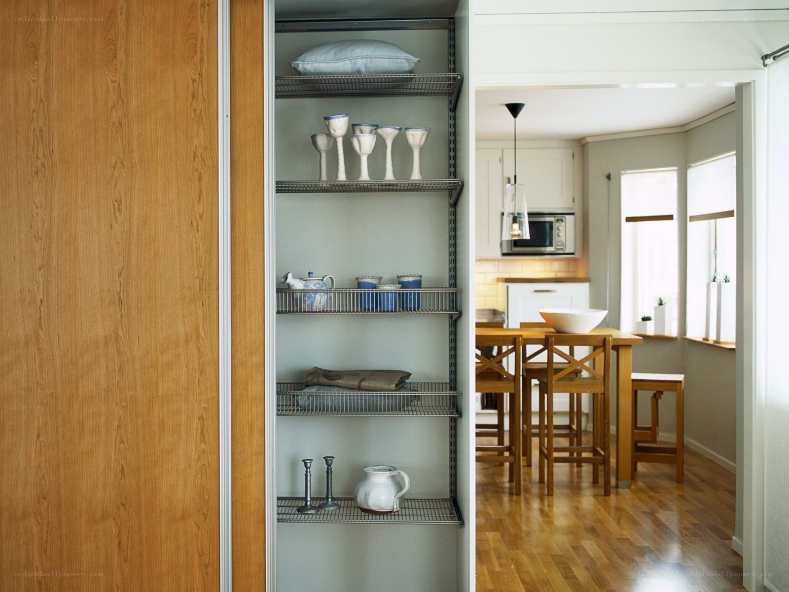 Kitchen pantry and dining area