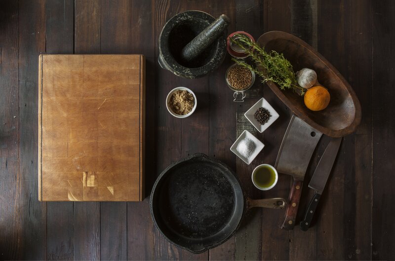 Kitchen Tools and Ingredients — Brown, Calm