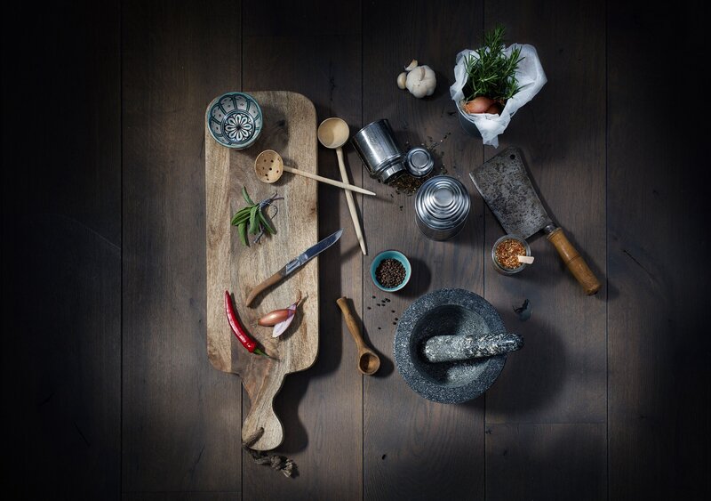 Kitchen Tools and Ingredients — Brown