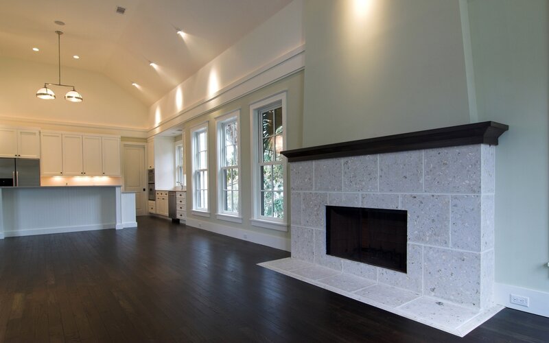 Kitchen with Fireplace