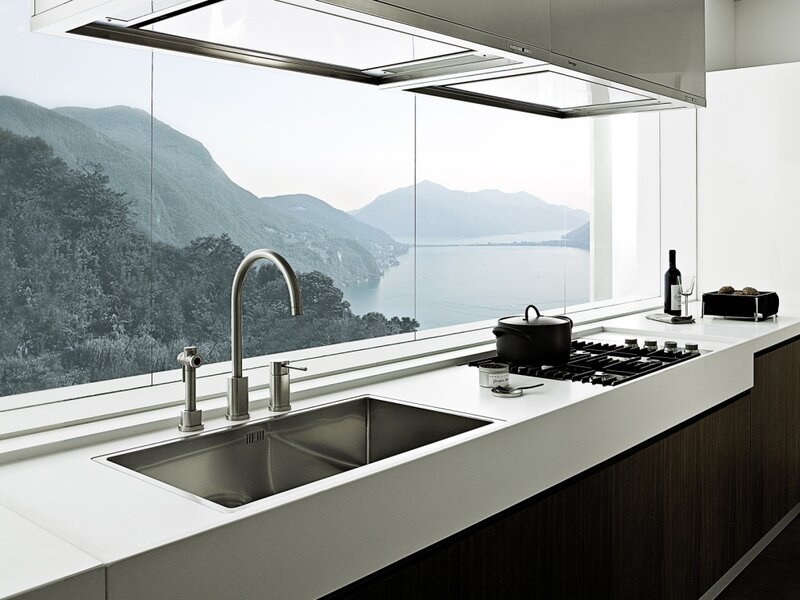 Kitchen with Mountain View