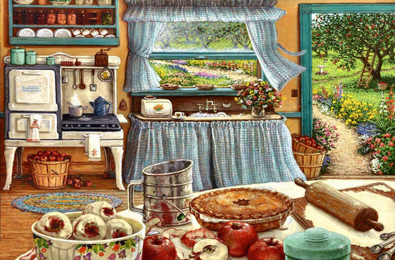 Kitchen with Pie