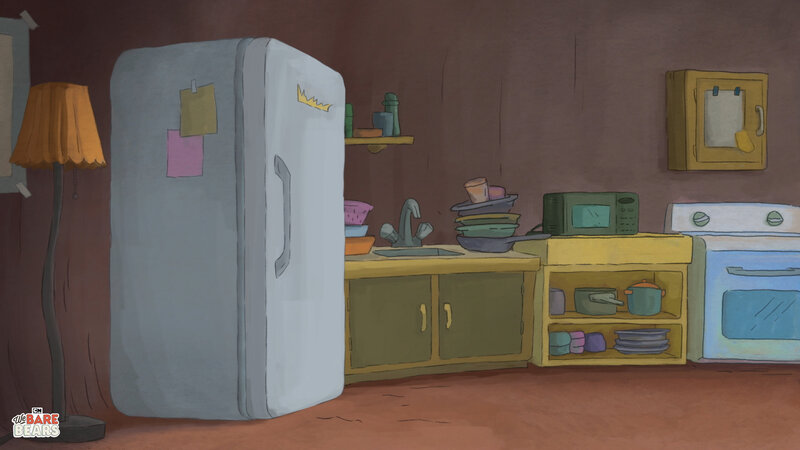 Kitchen with Refrigerator