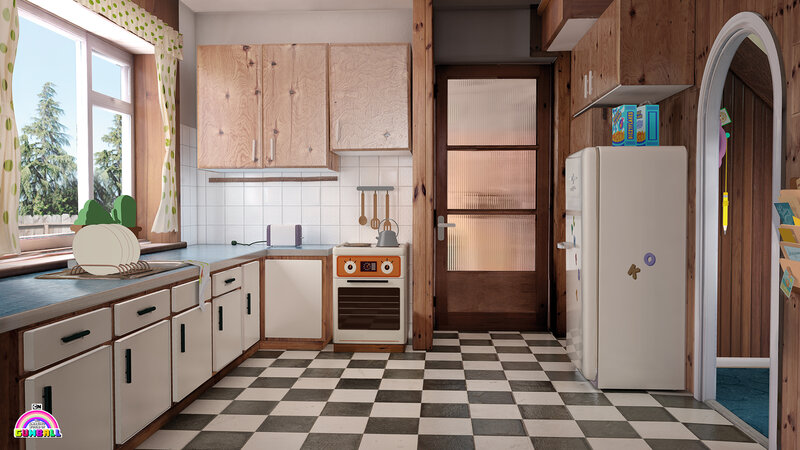 Kitchen with Toy Oven