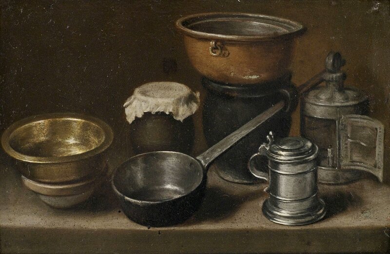 Kitchenware on a Shelf