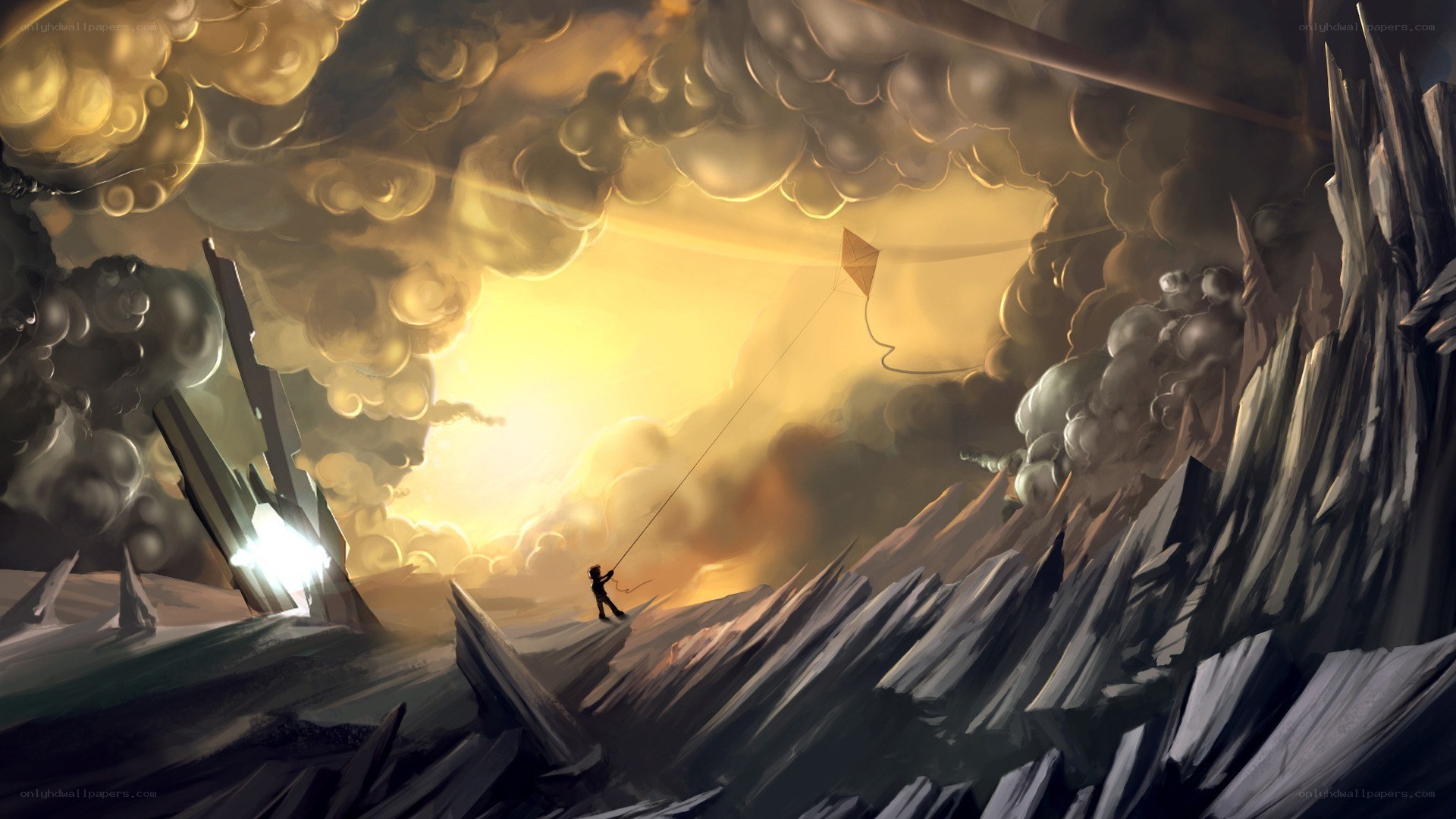 Kite flying in a shattered world