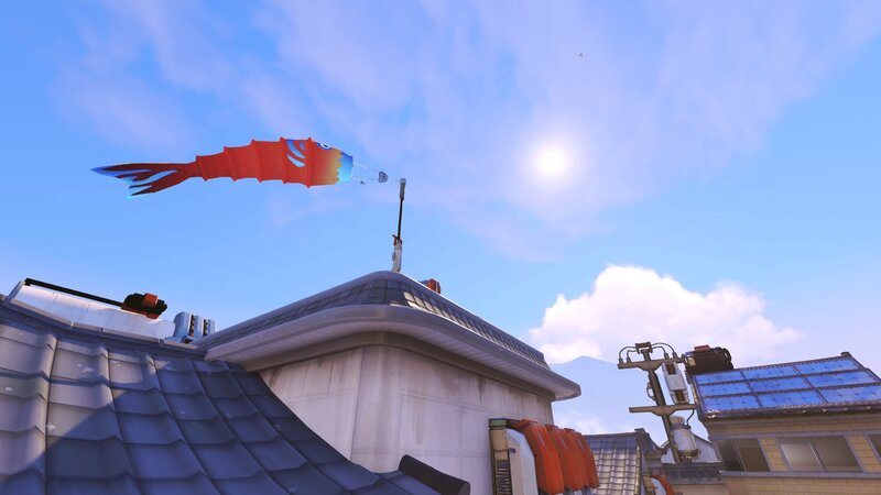 Kite on Building Roof