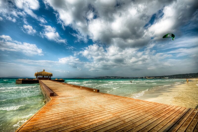 Kite Surfer at Beach