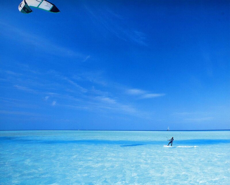 Kite Surfer on Ocean