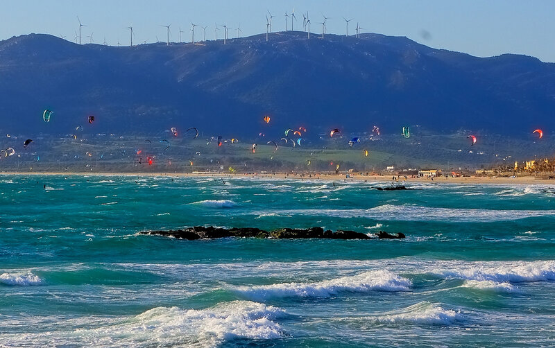 Kite Surfers at Beach