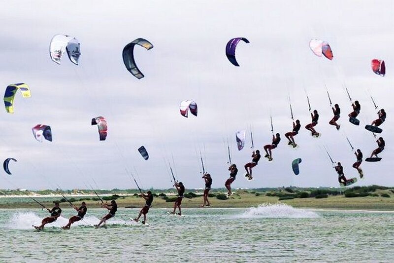 Kiteboarder in Motion