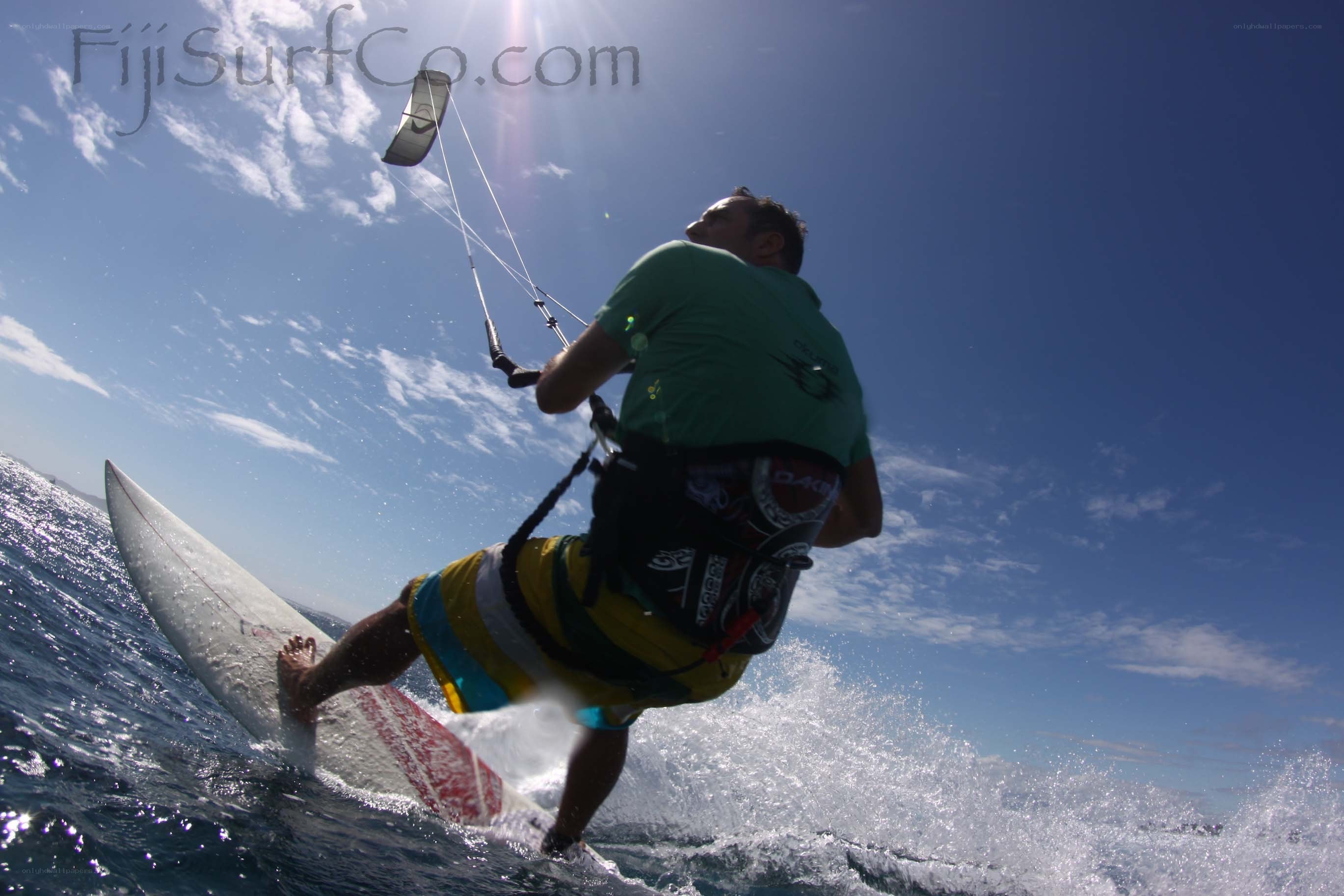 kitesurfer on the water