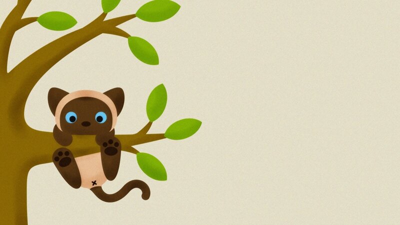 Kitten in a Tree — Brown