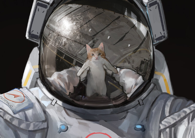 Kitten in Astronaut Suit