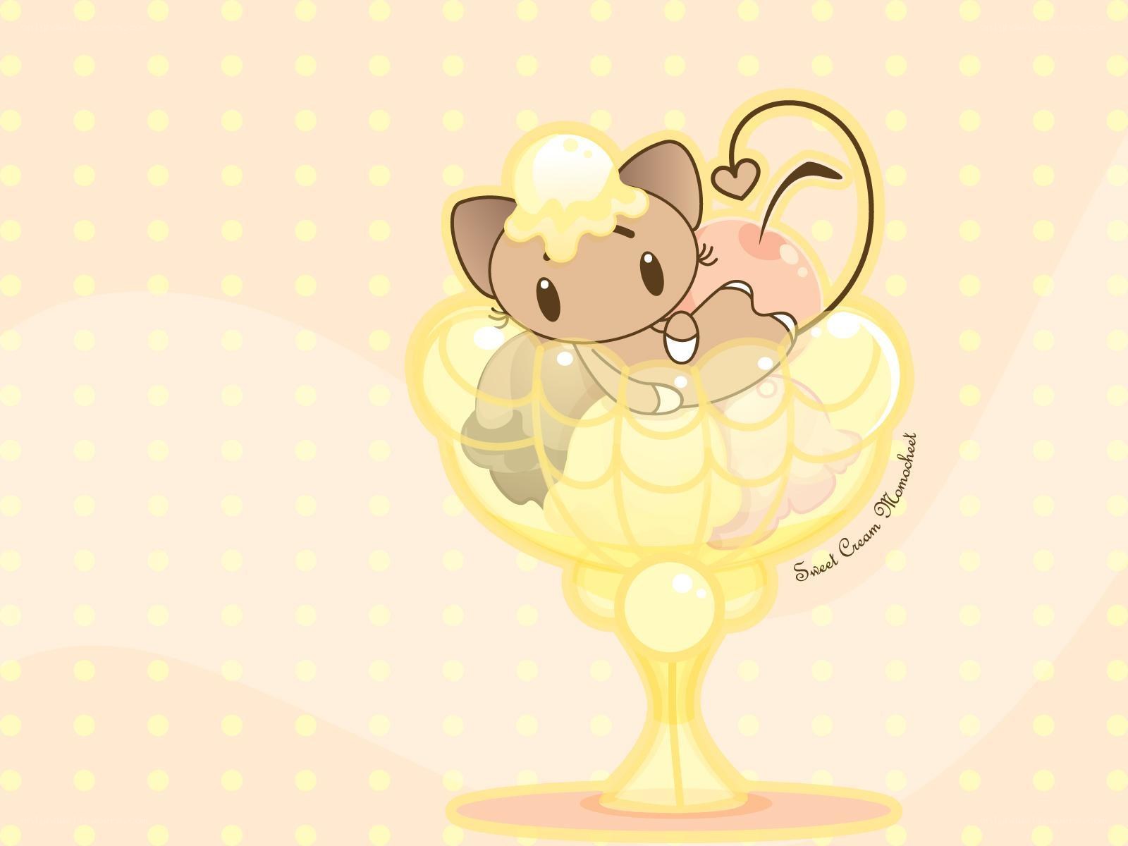 kitten in ice cream sundae