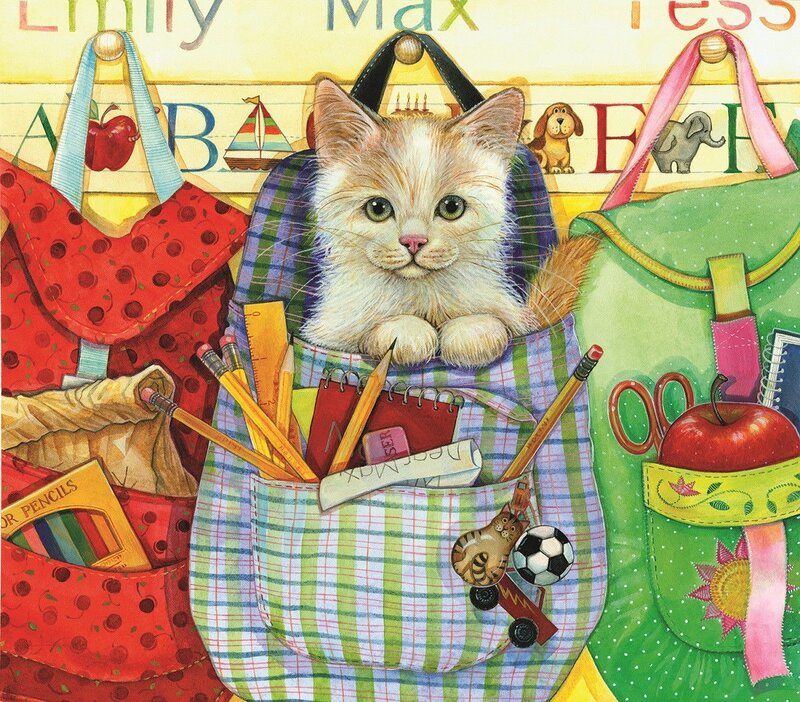 Kitten in School Bag