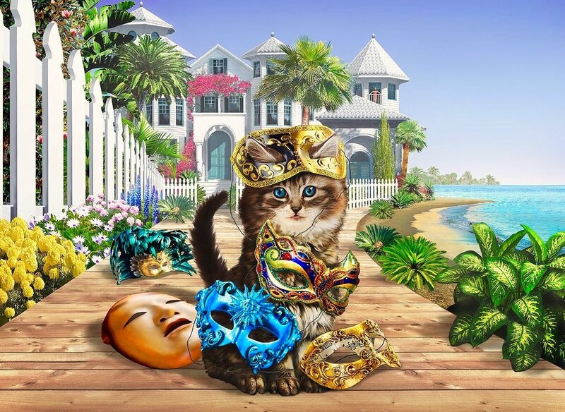 Kitten with Masks