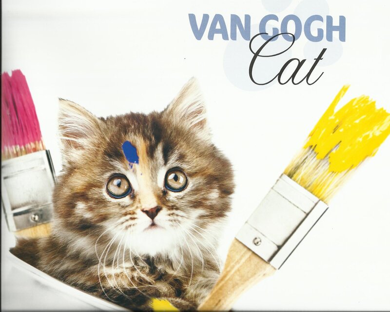 Kitten with Paintbrushes