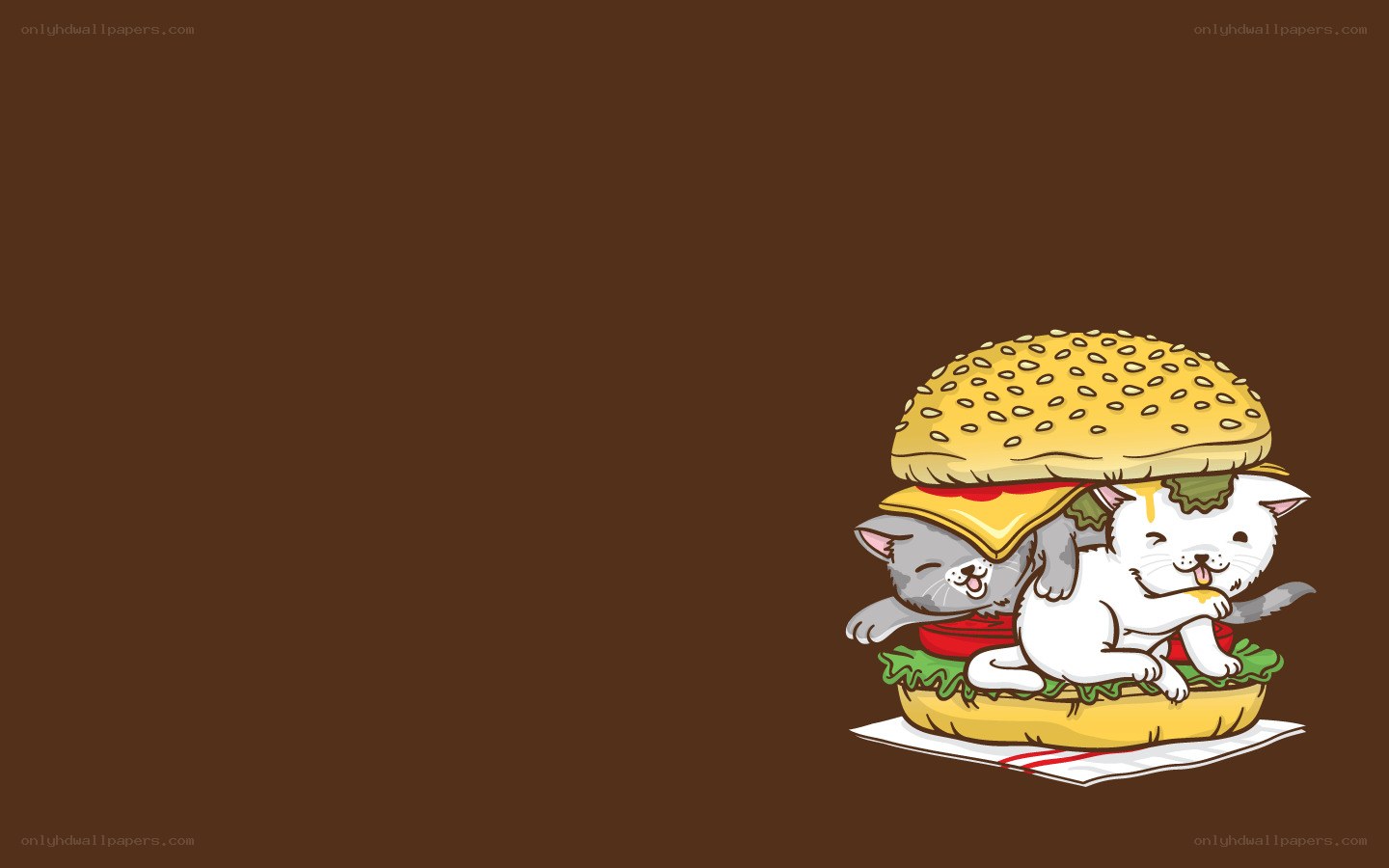 kittens in a burger