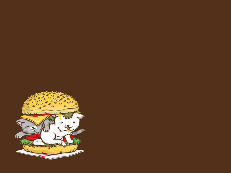 kittens in a burger