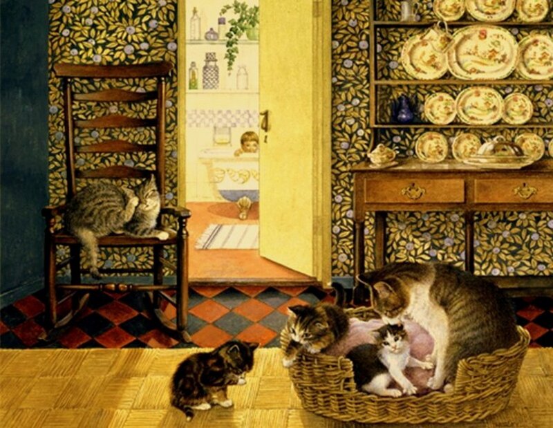 Kittens in Basket