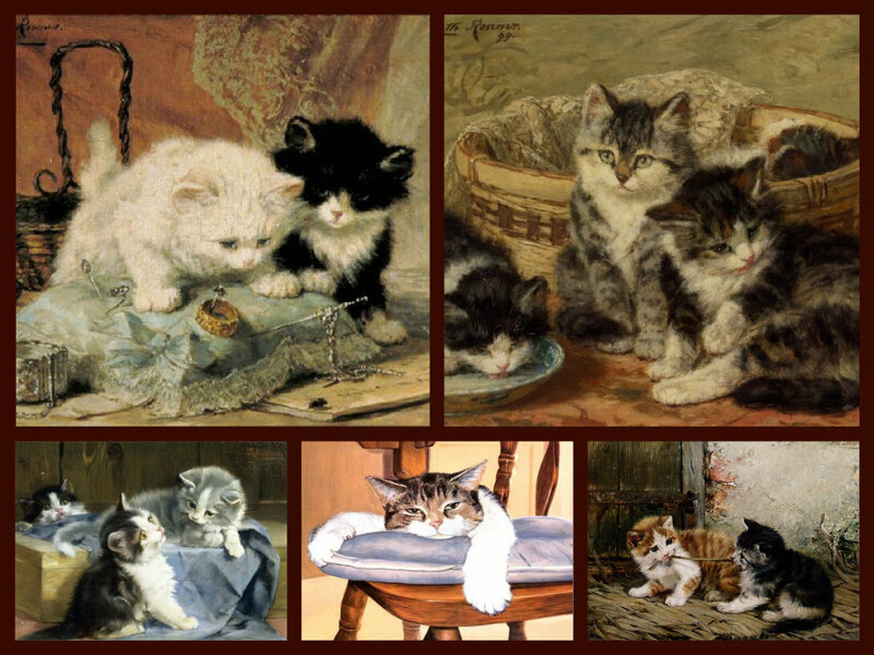 Kittens in Paintings
