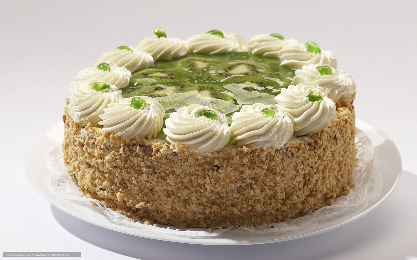 kiwi cream cake