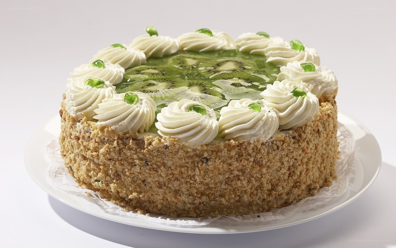 kiwi cream cake