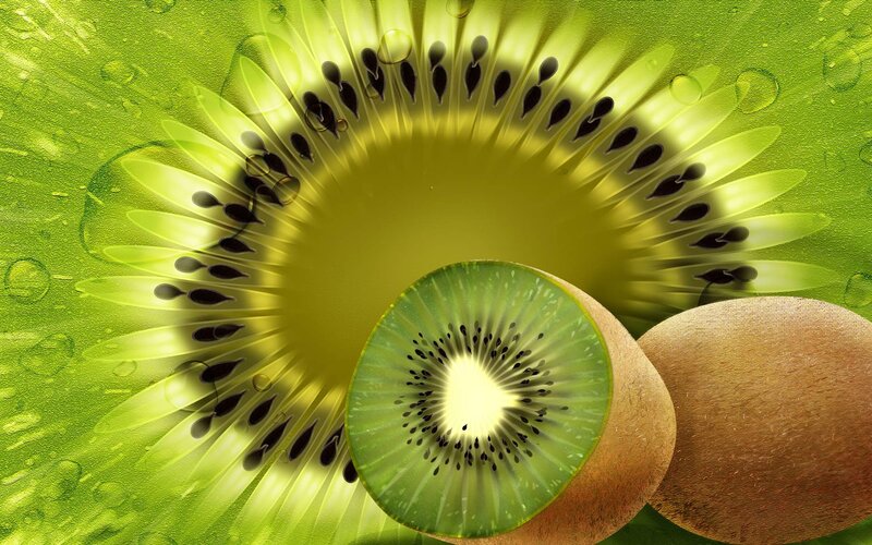 kiwi fruit cross-section