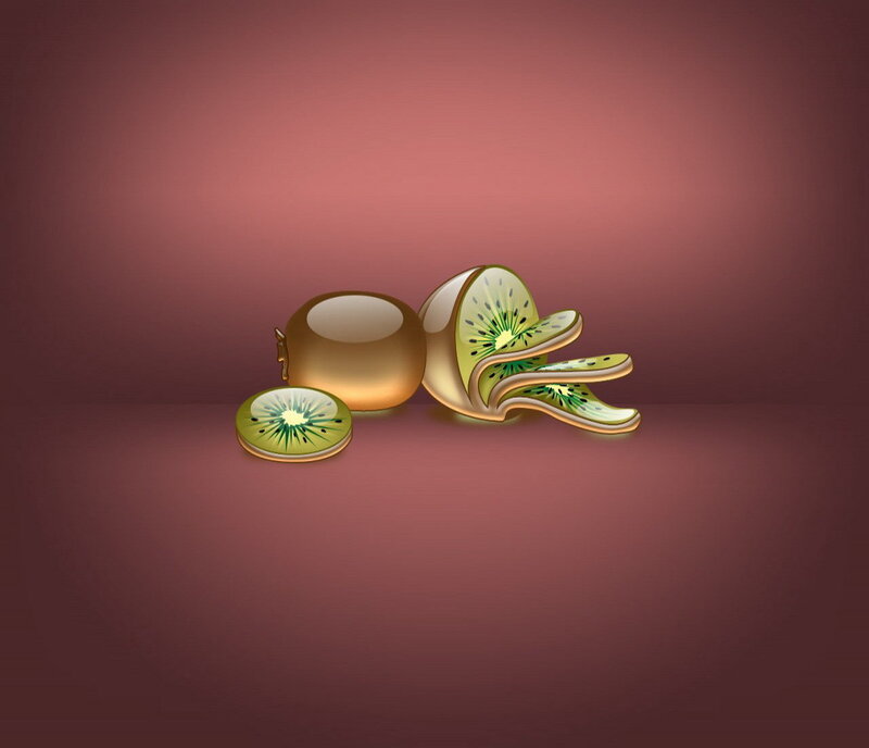 kiwi fruit illustration