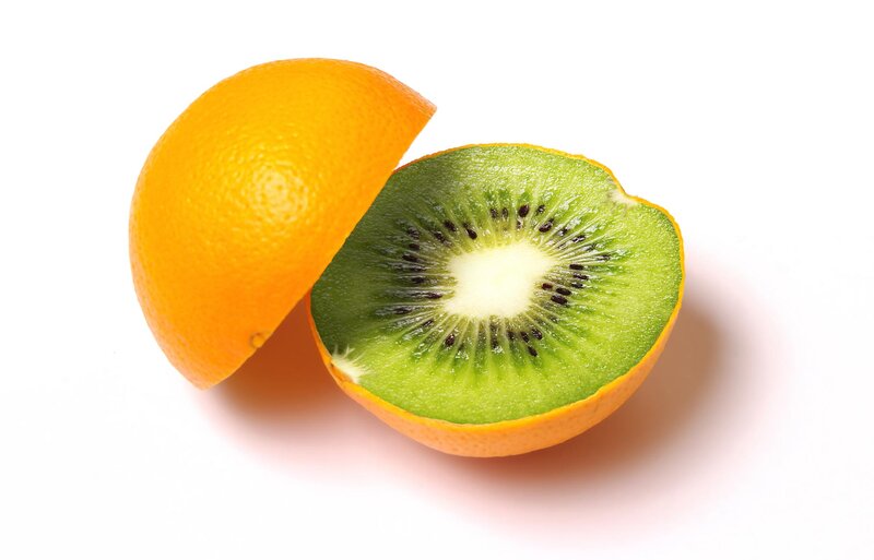 Kiwi in Orange Peel