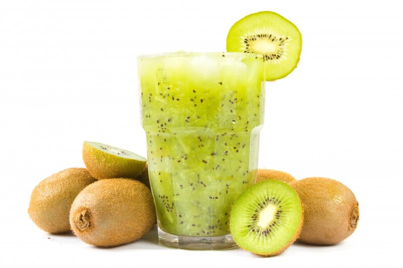 Kiwi Juice in Glass — Green, Fresh