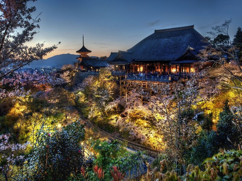 Kiyomizu-dera Temple — Blue, Serene