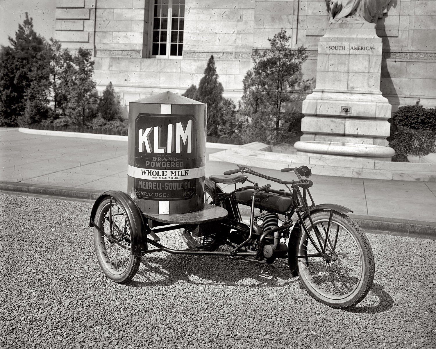 Klim powdered milk delivery trike