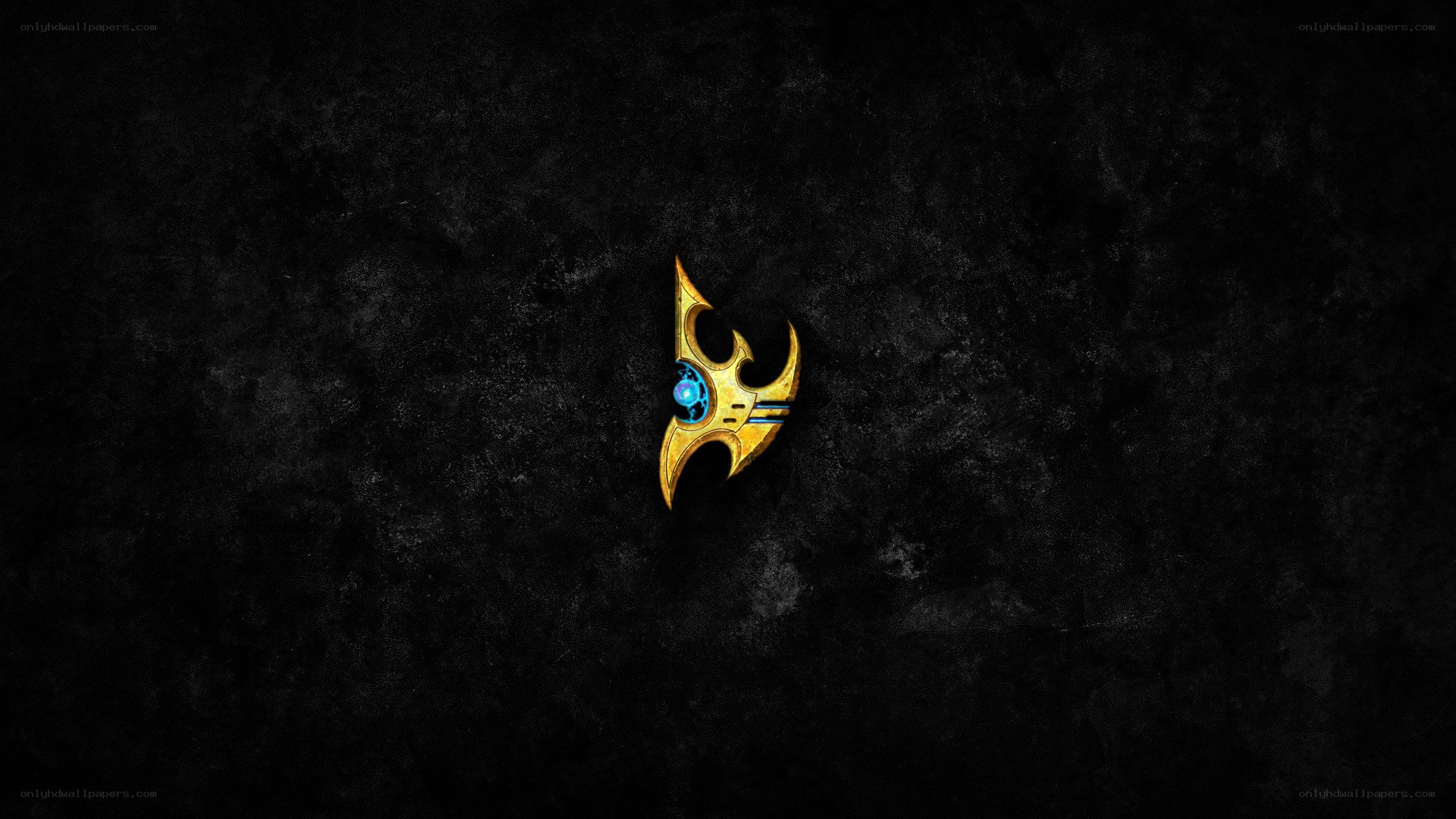 Klingon emblem on dark background