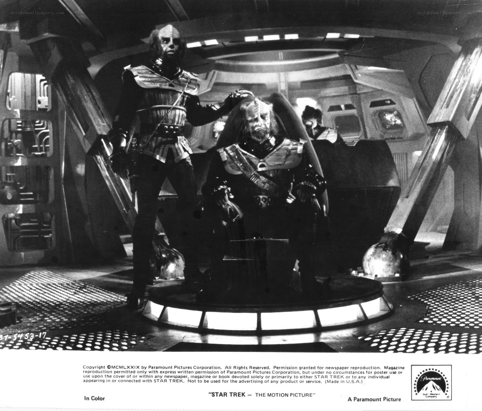 Klingon leaders in a ship