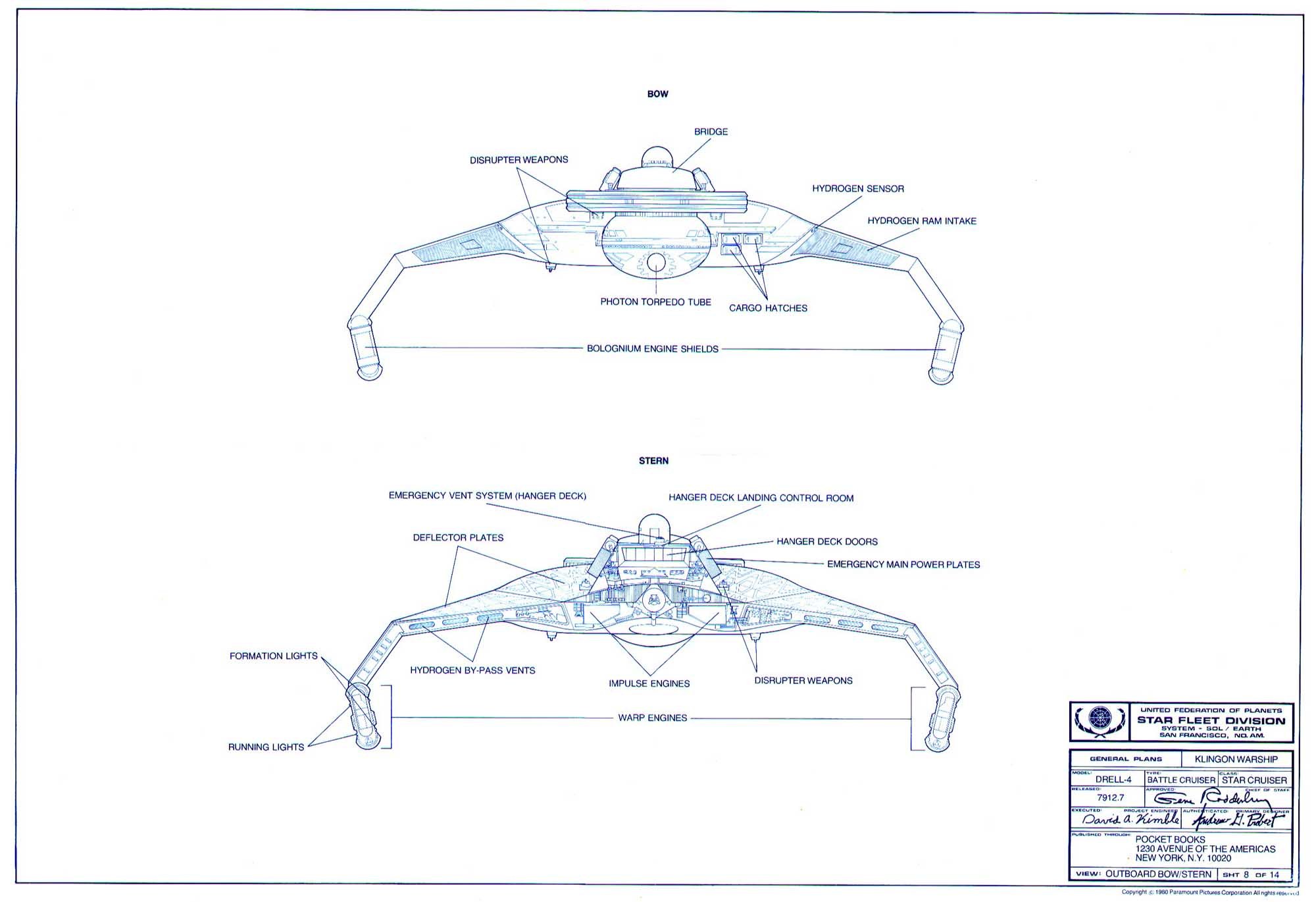 Klingon Warship Design Plans