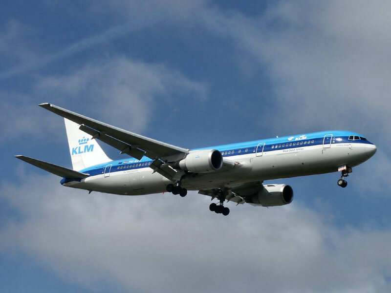 KLM Airplane in Flight