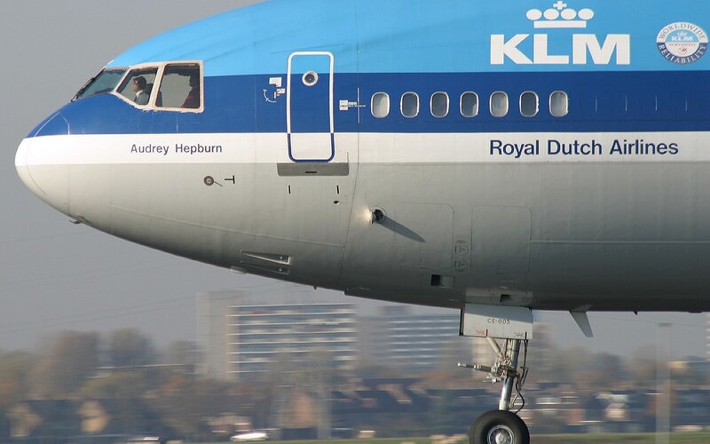 KLM Airplane Nose