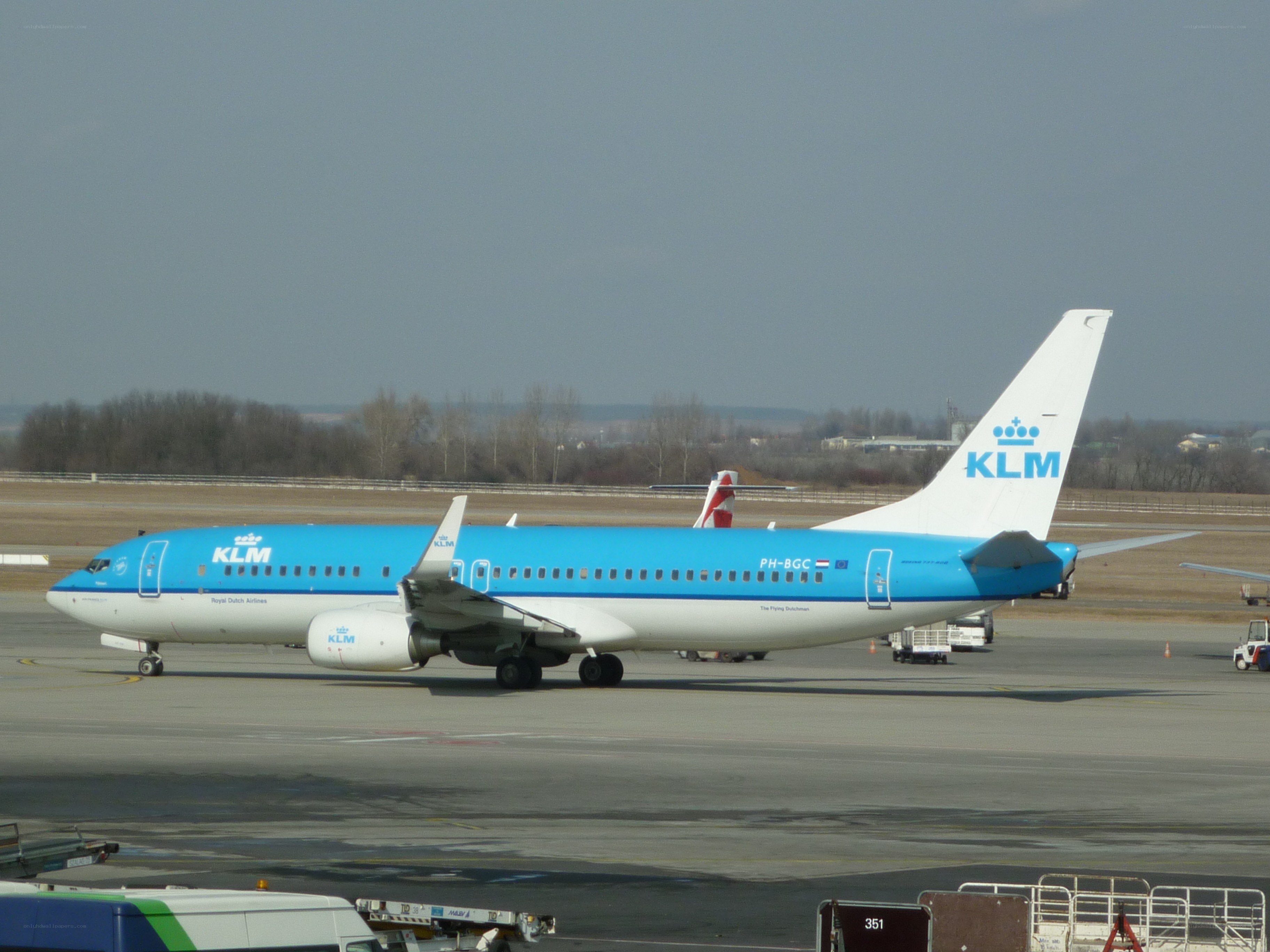 KLM airplane on tarmac