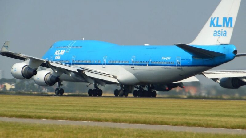 KLM Asia Boeing 747 — Blue, Calm