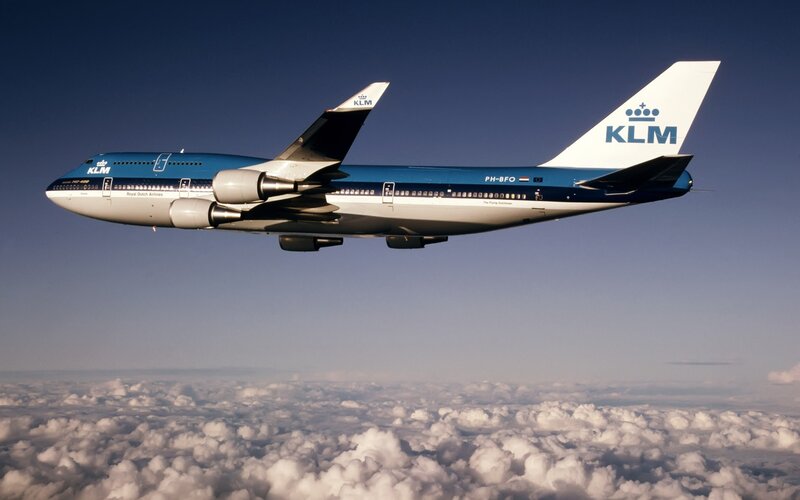 KLM Boeing 747 — Blue, Serene, Photograph