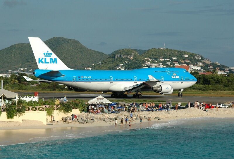 KLM Boeing on beach runway