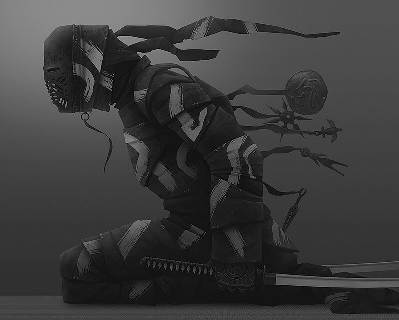 Kneeling Ninja Warrior