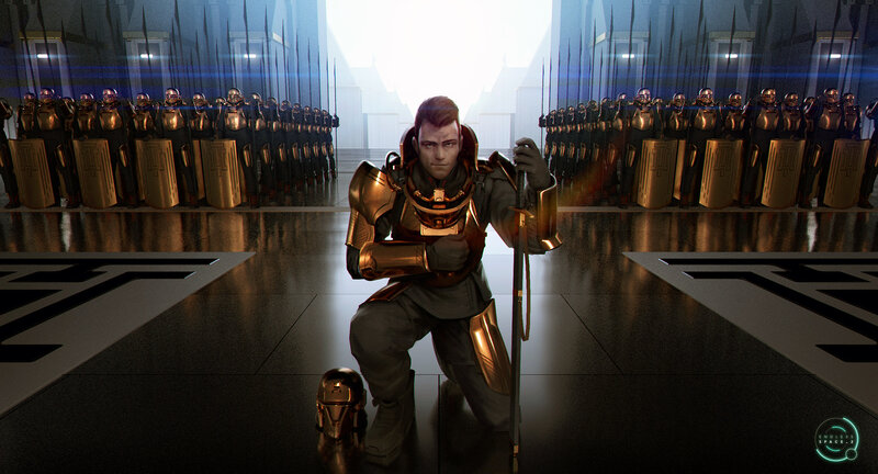 Kneeling Soldier with Sword
