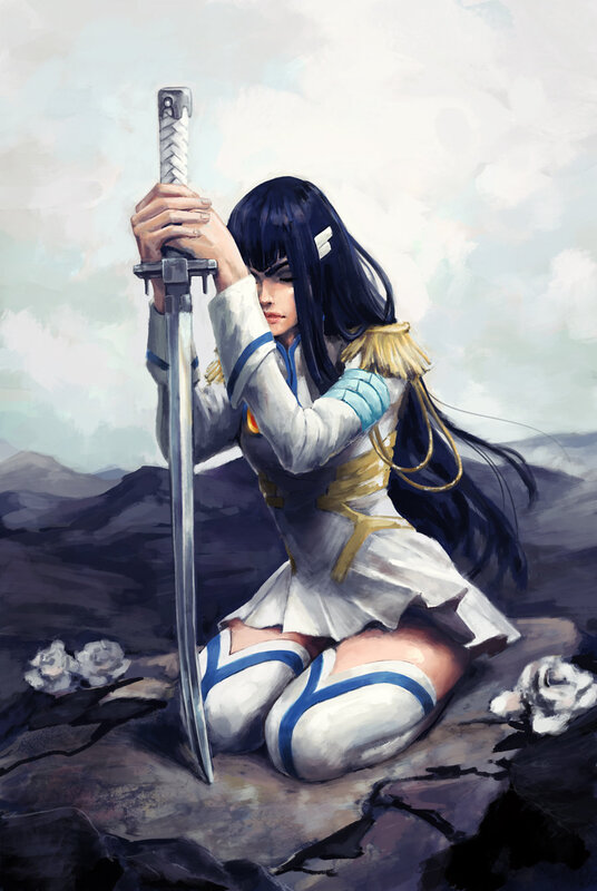 Kneeling Warrior Woman