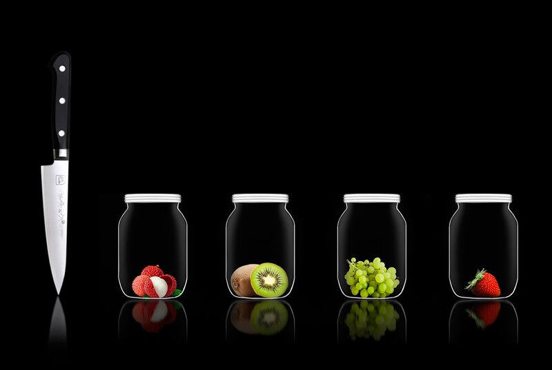 Knife and Fruit Jars