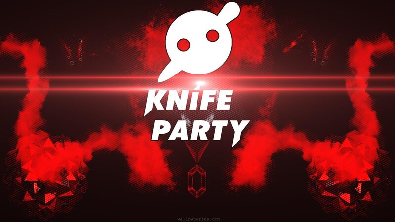 Knife Party Logo — Red